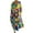 Blue, variant on hcuribad Summer Floral Dress,2024 Hot Selling Women's Loose V Neck Fashion Senior Long Sleeve Printed V Neck Dress,Maxi Dress,Sun Dresses Women,Beach Dresses Hot Pink L