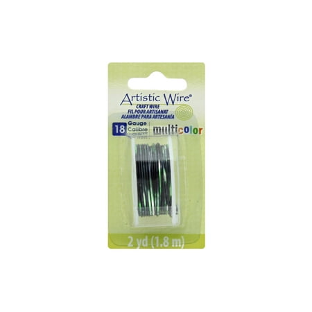 UPC: 0035926157194 | Artistic Wire Multicolor 18Ga Slvr/Black/Grn 2yd