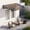 Brown, variant on Kadyn 39 x 30 Inch Heavy-Duty Outdoor Door Awning Canopy – Black, Gray & Brown Polycarbonate + Aluminum Frame for Front Door, Porch, Patio & Shop