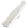 thumbnail image 3 of SURJDE 2PCS Basketball Net, 12 Loops White Polyester Basketball Net, Heavy Duty Basketball Replacement Net Basketball Hoop Net Backboard Accessories for Standard Rim Hoop, 3 of 7