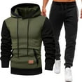 thumbnail image 2 of Tejiojio Men's and Big Men's Classic Tops Men Long Sleeve Jogging Sports Suit Casual Comfortable Pockets Plus Velve Hoodie, 2 of 6