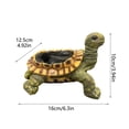 thumbnail image 4 of YYDENG Coastal Resin Turtle Planter Figurine with Whimsical Greenery Design for Desk Shelf Display - A Unique and Playful Home Decor Accent, 4 of 7
