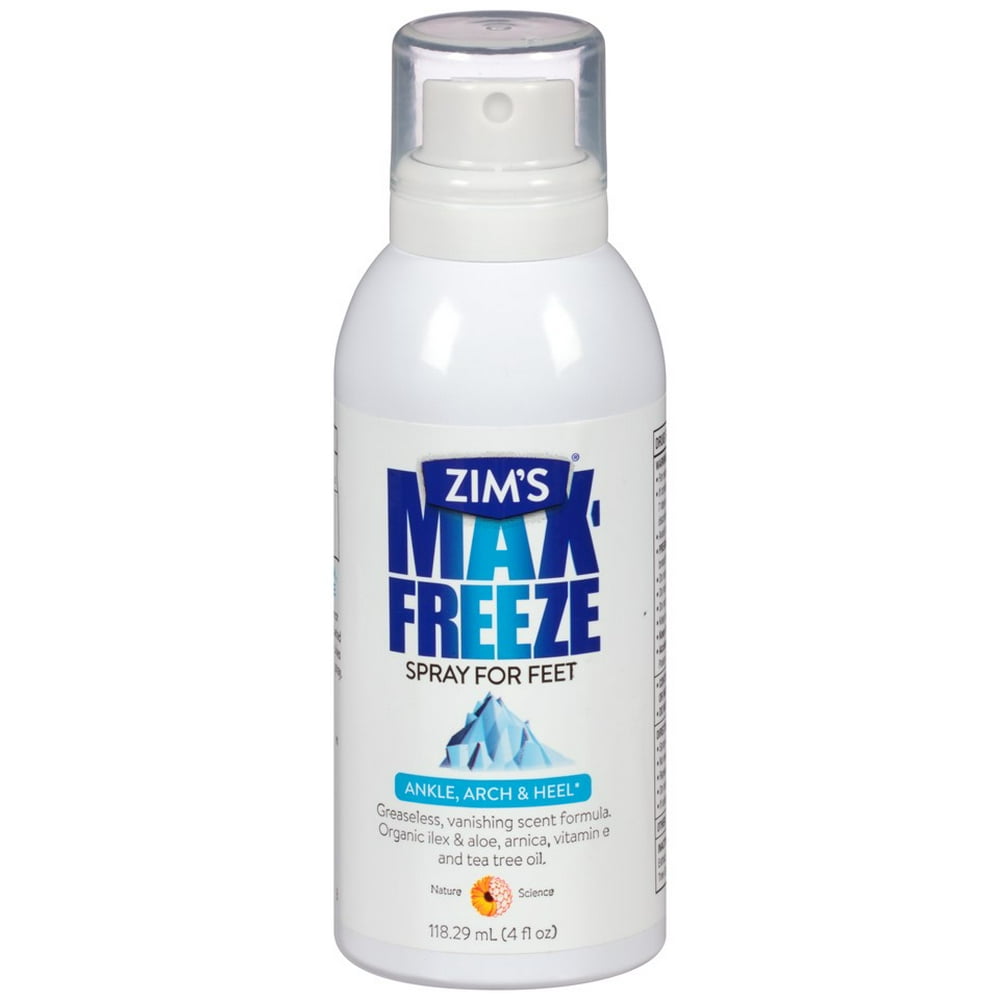 Zim's Max Freeze Spray For Feet, 4 Oz