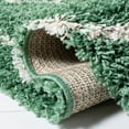 thumbnail image 5 of SAFAVIEH Venus Shag Waverly Trellis Runner Rug, Green/Ivory, 2'2" x 8', 5 of 8