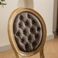 thumbnail image 5 of MIKIBAMA Brown PU Leather Dining Chair - Set of 2, 5 of 8