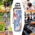 thumbnail image 7 of Watercolor Fish Design 1000ml Tritan Sport Bottle Straw LeakProof Food-Grade Portable Wide Handle, 7 of 7