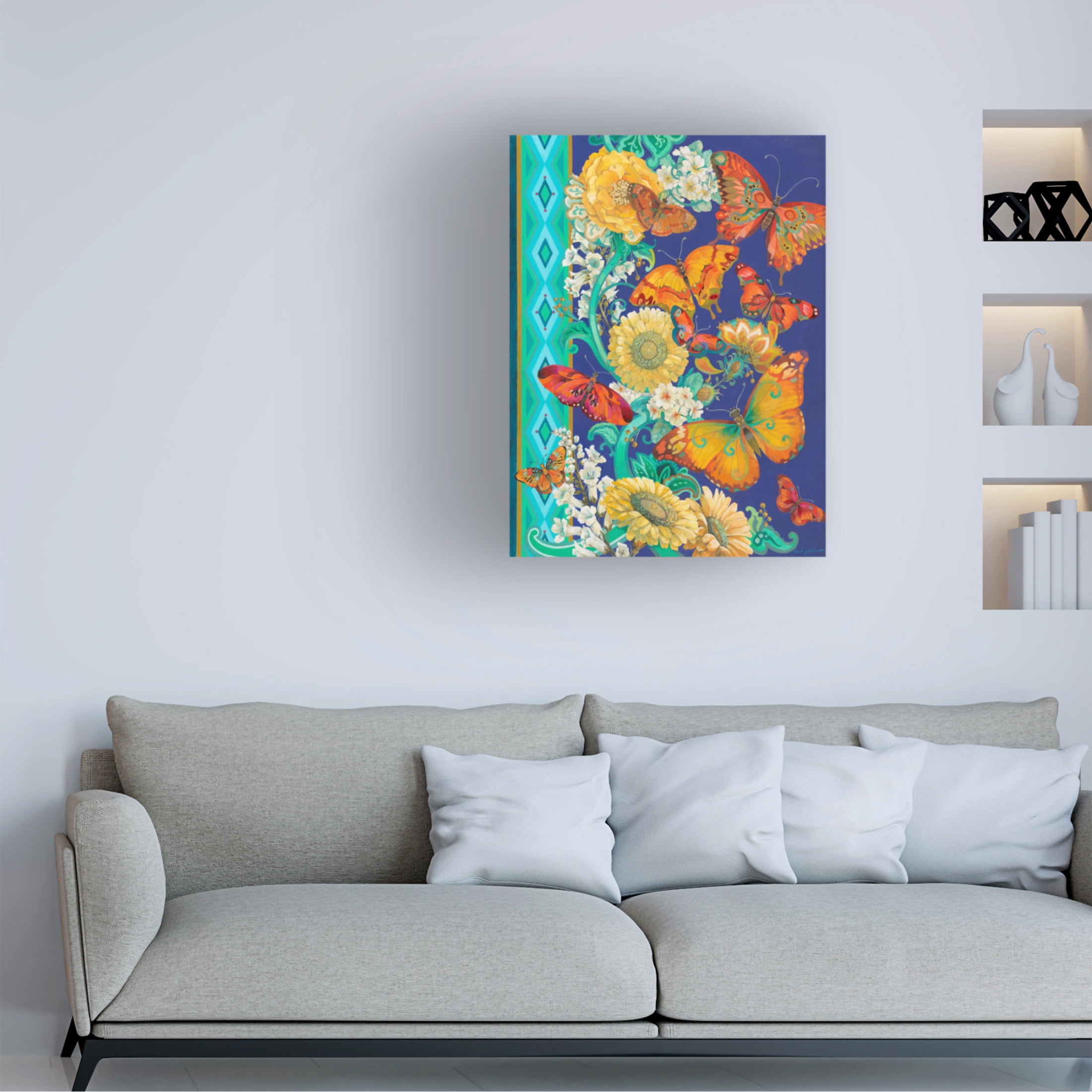 Canvas Wall Art - David Galchutt 'Fancy Flight' Wall Art for Living Room, Bedroom, or Office Décor by Trademark Fine Art - 14 x 19 Inches