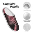 thumbnail image 5 of Goofa Graphic Seal On Stripes Print Womens Mens Cotton Lightweight House Slippers , Washable Home Slippers,Indoor Comfy Bedroom Cozy Slippers-39/40, 5 of 7