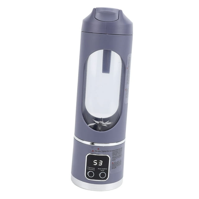 Copa De Exprimidor Portátil, Licuadora Recargable USB, Exhibición Digital De Viajes De Viajes Para Los Batidos Para Acampar En Casa Acampando Con Peso Ligero
