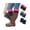 Dual-tone Elegance, variant on Tipi Toe 3 Pairs Women's Boot Cuffs Knitted Boots Socks Short Leg Warmer
