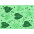 thumbnail image 1 of Ahgly Company Machine Washable Indoor Rectangle Transitional Jade Green Area Rugs, 2' x 3', 1 of 7