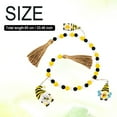 thumbnail image 3 of Bee Festival Room Decor Wooden Craft Home Decoration Wall Suspension Pendant Independent Tray Layered Decorations For Decorative Hanging Ornaments Bedroom Yellow, 3 of 9