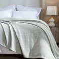 thumbnail image 2 of Superior Chrisney Chevron Cotton Blanket, Twin, Green, 2 of 10