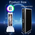 thumbnail image 4 of Selfie iPad PhotoBooth Machine Metal Shell with LCD Screen RGB Ring Light for Parties Events Wedding, 4 of 8