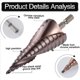 thumbnail image 5 of 6X Brocas M35 HSS Co Step Brocas de Cono de Cobalto Brocas 4-32Mm Madera Acero Inoxidable Metal Agujero Conjunto de Herramientas Hex, 5 of 5