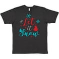 thumbnail image 3 of Inktastic Let It Snow, Snowflakes, Trees, Christmas, Xmas T-Shirt, 3 of 5