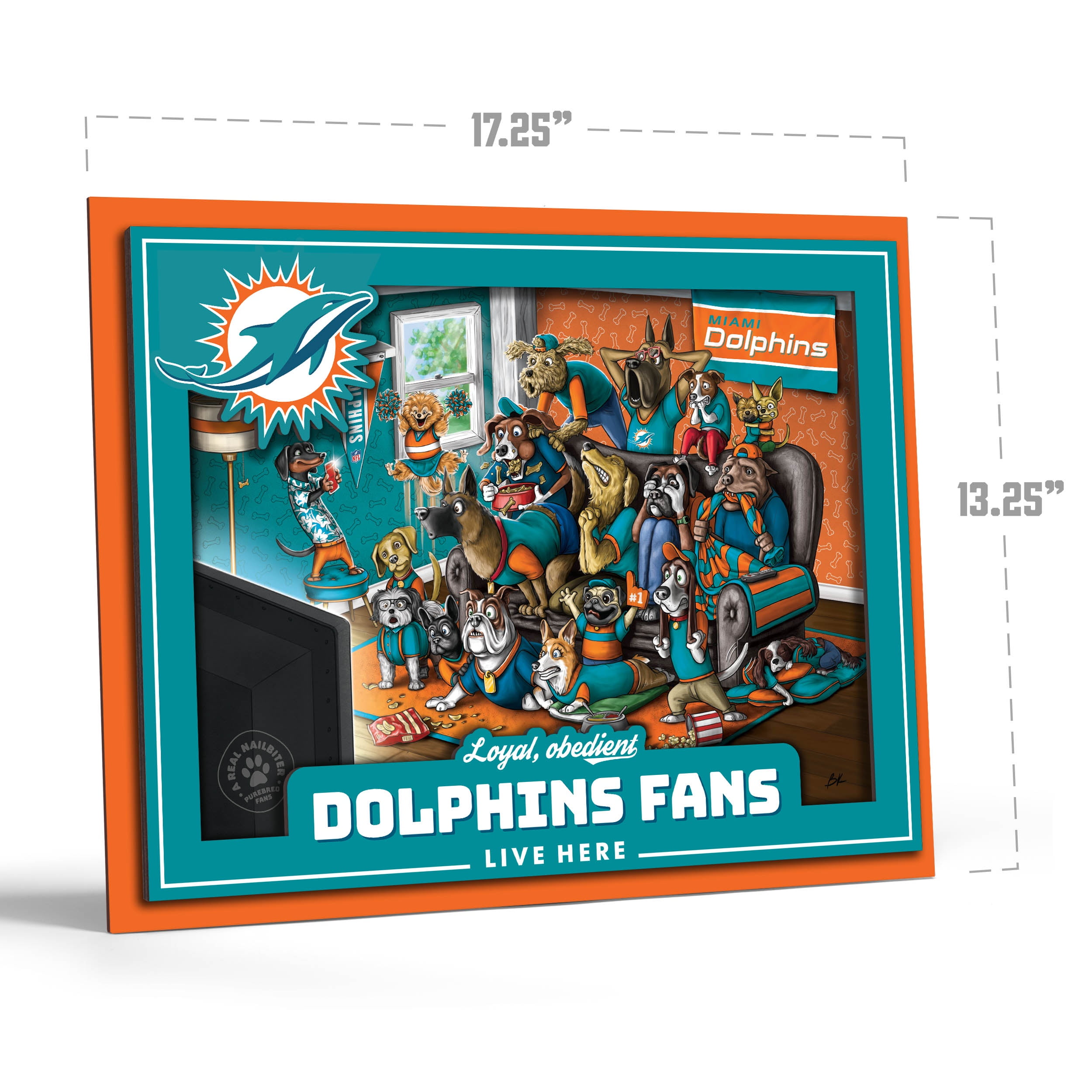 YouTheFan NFL Washington Commanders Purebred Fans Wall Art