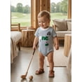 thumbnail image 4 of Cenuakty Baby 6M 12M 18M Boy Summer Romper Casual Golf-themed Embroidered Striped Crew Neck Short Sleeve Infant Jumpsuit, 4 of 9