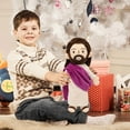 thumbnail image 7 of 13" Jesus Plush Doll with Purple Robe, Christian Stuffed Toy for Kids, Easter, Christmas & Thanksgiving Religious Gifts, Party Favors & Faith-Inspired Decor, 7 of 7