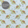 thumbnail image 3 of Rateoe Cartoon Sea Turtle Shower Curtain - Fancy Bathroom Shower Curtain Sets - Waterproof Shower Curtain with Hooks with 12 Plastic Hooks 72x72 Inches, 3 of 5