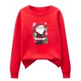 thumbnail image 4 of Ichuanyi Womens Fall Tops, Christmas Fashion Women's Casual Long Sleeve Printed Ladies Sweatshirts Tops, 4 of 5