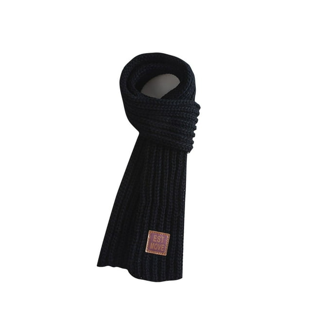 Birdeem Childrens Solid Color Knitting Easy Matching Scarf