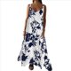 thumbnail image 2 of Vestido Maxi Bohemio de Verano con Tirantes Finos, Sin Mangas, Cuello en V, Floral, para Mujer, para Vacaciones, , XXL, 2 of 10
