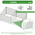 thumbnail image 6 of SnugNiture 6x3x2 ft Metal Raised Garden Bed Outdoor, Deep Root Galvanized Planter Box for Vegetables, Flowers, 6 of 8
