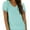Aqua, variant on Womens Summer Sleeve V Neck Casual Tops Tshirts