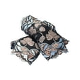 thumbnail image 4 of Guantes sin dedos para mujer, manoplas, guantes para el sol, puños, accesorios, mangas florales Azul claro, 4 of 9