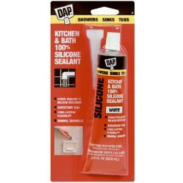 Dap 00680 Bathtub Silicone Rubber Caulk 2.8-Ounce, White