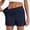 Navy, variant on Only Moment Women's Drawstring Sweat Shorts Blended Fabric Hiking Cargo Bermuda Shorts Lightweight Knee Length Capris for Summer Travel Fishing Workout Shorts Women Pink,S