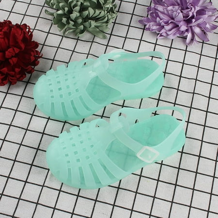 

Bescita Toddler Classic Style Non-slip Shoes Baby Boys Girls Cute Candy Colors Hollow Out Non-slip Soft Sole Beach Roman Sandals(2 Years)