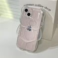 thumbnail image 3 of Bear Phone Case Compatible with iPhone 13 Pro Case, 3D Cartoon White Clear Cute Bear Case, kawaii Shockproof Kpop Phone Case for Women Girls, 3 of 12