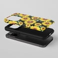 thumbnail image 2 of Sunflower for All iPhone Series Tough Phone Case Watercolor Floral Yellow Black, 2 of 7