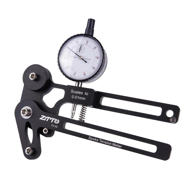 Medidor de tensión Digital para bicicleta, herramienta de medición portátil de aleación de aluminio, herramienta de reparación de ruedas, mecánico Mecánico Mecánico negro Sunnimix Medidor de tensión de radios de bicicleta