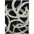 thumbnail image 2 of Addison Rugs Chantille Indoor/Outdoor Transitional Circles Black Washable Rectangle Rug, 9' x 12', 2 of 6