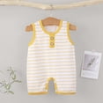 thumbnail image 2 of Ccpelsie Baby Short Sleeve Summer Romper Jumpsuit for Girls and Boys Cartoon One Piece Coverall Outfit(Yellow,18-24 Months), 2 of 9