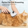 thumbnail image 5 of Prime Pets Cat Brush for Shedding, Self Cleaning Slicker Brush for Dogs Bunny Puppy Grooming, 5 of 7