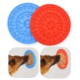 thumbnail image 3 of Pet Lick Pad Slow Food Dispensing Mat Pet Showering Distraction Device Silicone Pad Wall Mounted, Light Blue, 3 of 8
