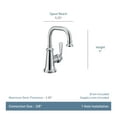 thumbnail image 2 of Moen S44101 Colinet 1.2 GPM Single Hole Bathroom Faucet - Chrome, 2 of 4