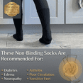 thumbnail image 5 of Comfello Diabetic Socks Crew for Men & Women – 12 Pairs of Non-Binding Moisture-Wicking Neuropathy Socks, 5 of 6