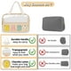 thumbnail image 4 of Bolsa de maquillaje izuzta Preppy Clear Baby impermeable de nailon beige, 4 of 9