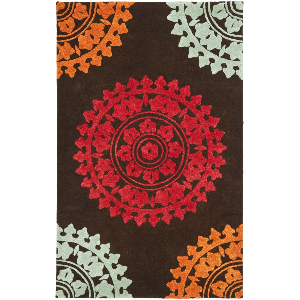 SAFAVIEH Soho SOH732A Handmade Brown / Multi Rug