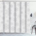 thumbnail image 2 of White Christmas from Gray Snowflakes on Pattern Snow Shower Curtain 72X72 Inch, 2 of 6