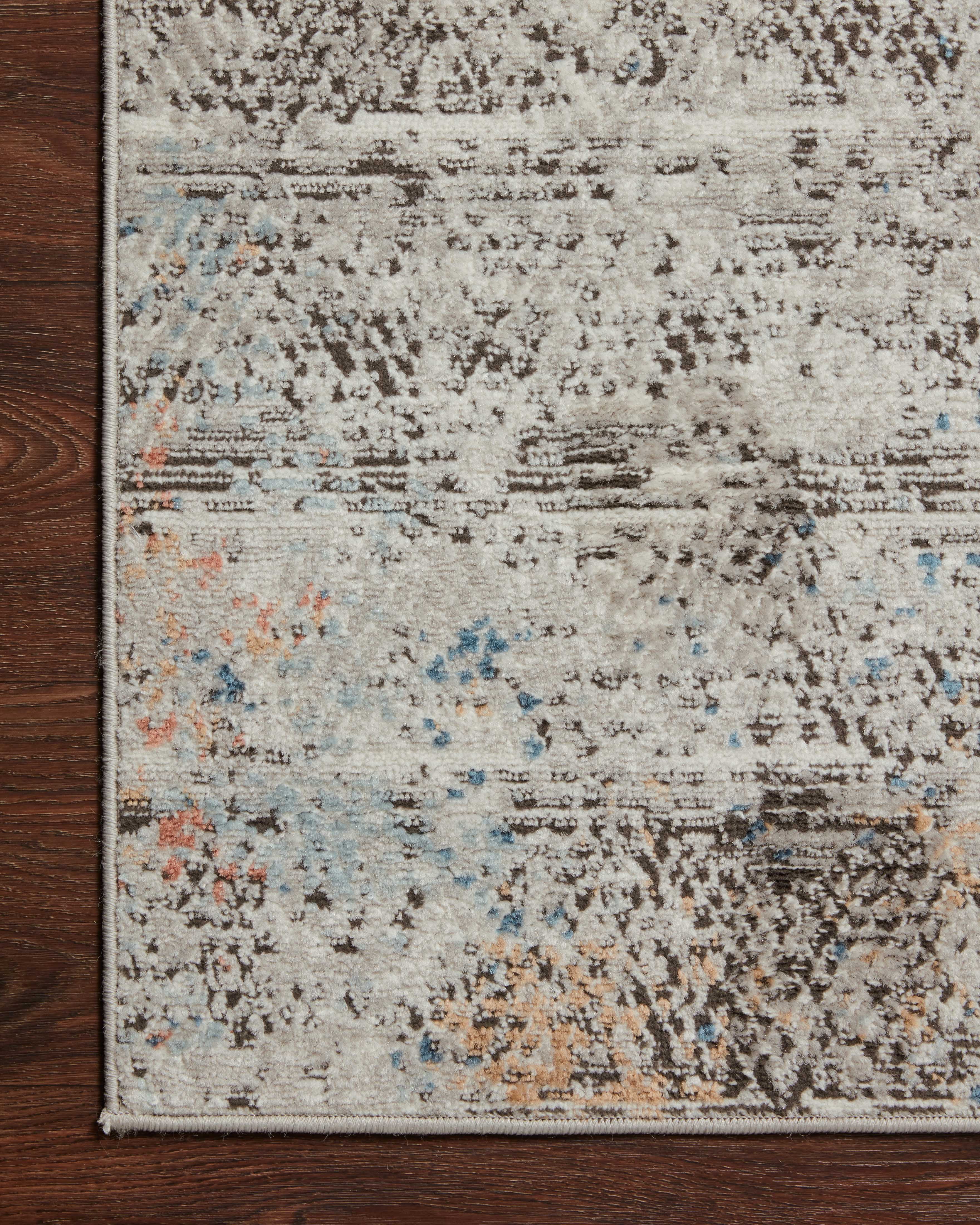 Loloi Bianca Collection BIA-04 Grey / Multi, Abstract Area Rug 5'-3" x 7'-6"