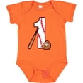 thumbnail image 3 of Inktastic Baseball First Birthday One Year Old Boys or Girls Baby Bodysuit, 3 of 5