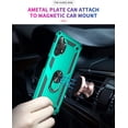 thumbnail image 4 of for Samsung Galaxy A32 5G Case,Galaxy A32 5G Case, with HD Screen Protector,[Military Grade] Ring Car Mount Kickstand Hybrid Hard PC Soft TPU Shockproof Protective Case for Samsung A32 5G (Teal), 4 of 13