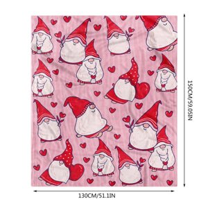 Dédouanement des couvertures pondérées ! Couverture décorative de la Saint Valentin Air Conditionnement Blank Jet Blanket Valentine Day Decorations 1X couverture