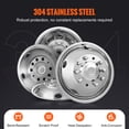 thumbnail image 4 of VEVOR Simulateur de Roue 19,5 Pouces 10-Oreilles, kit de Simulateur de Roue en Acier Inoxydable 304 Poli Miroir pour Ford F450/F550 (2005-2020), 4 of 9